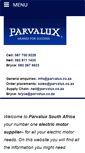 Mobile Screenshot of parvalux.co.za
